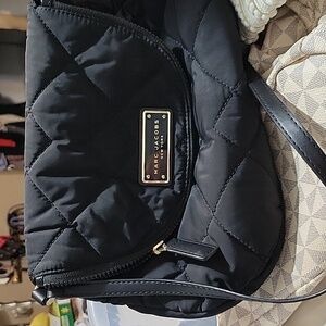 Marc Jacobs Quilted Nylon Crossbody Bag in Black